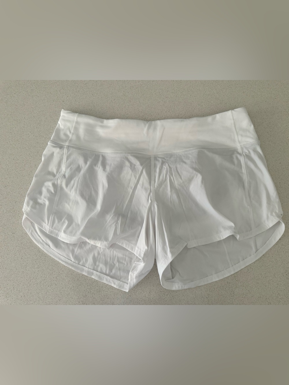 lululemon athletica White Layered Running Shorts